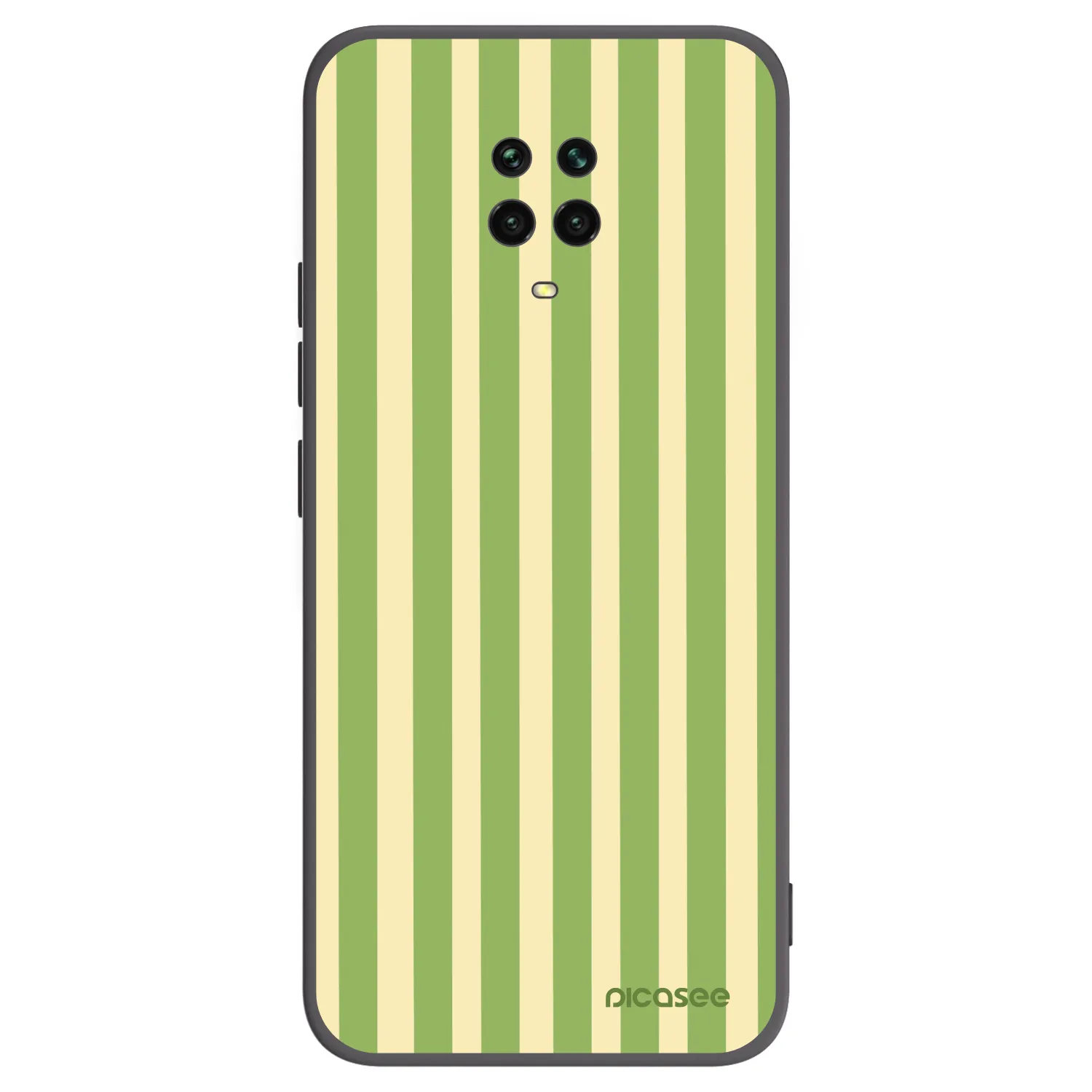 Picasee fekete szilikon tok az alábbi mobiltelefonokra Xiaomi Redmi Note 9 Pro - Lines Matcha