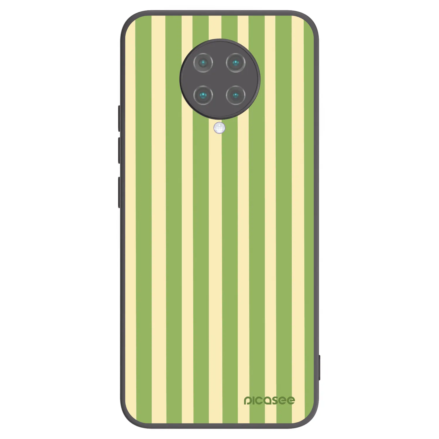 Picasee fekete szilikon tok az alábbi mobiltelefonokra Xiaomi Poco F2 Pro - Lines Matcha