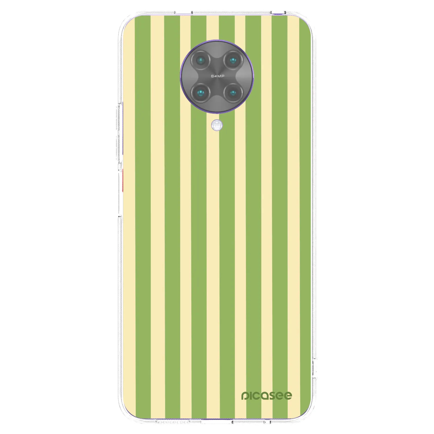 Picasee átlátszó szilikon tok az alábbi mobiltelefonokra Xiaomi Poco F2 Pro - Lines Matcha