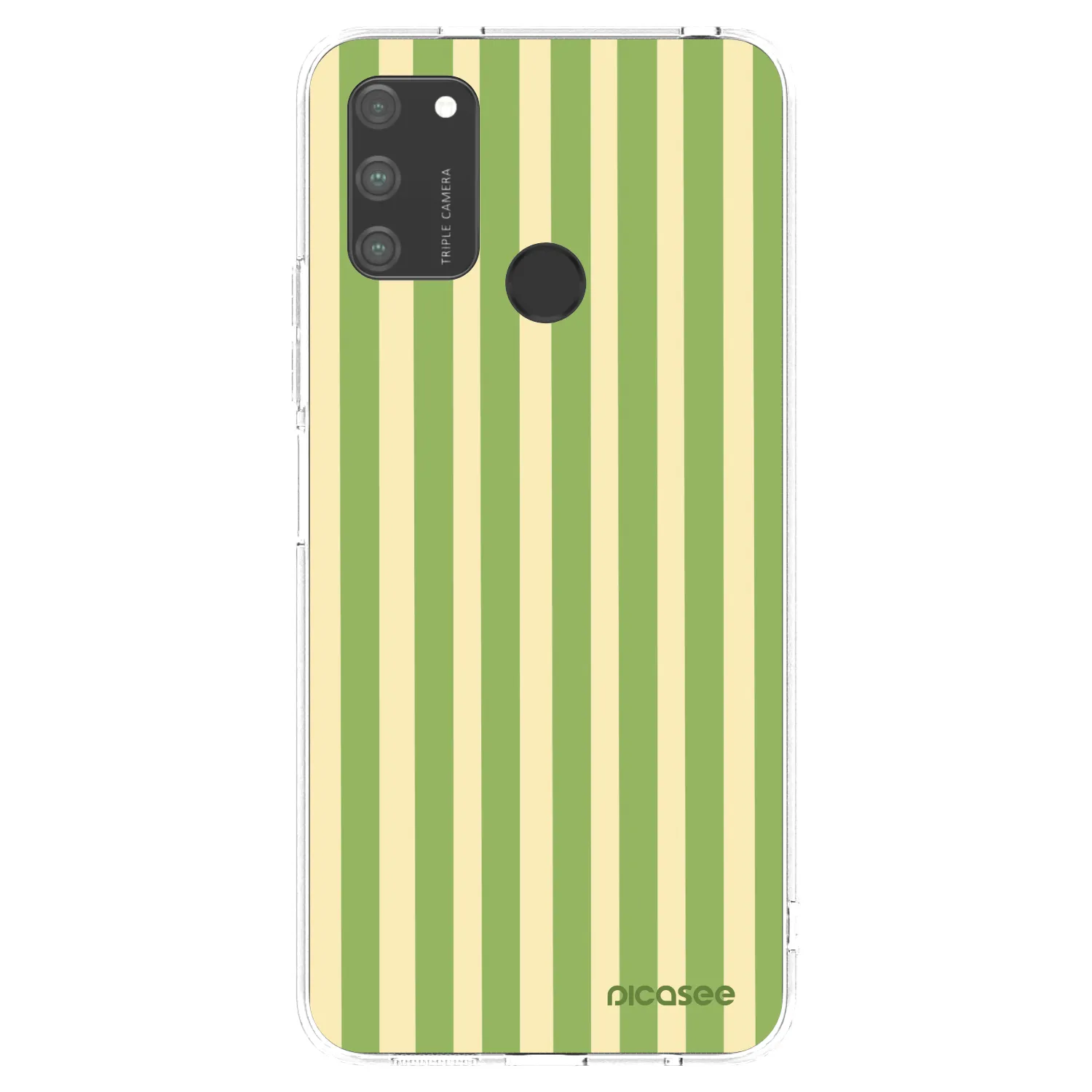 Picasee átlátszó szilikon tok az alábbi mobiltelefonokra Honor 9A - Lines Matcha