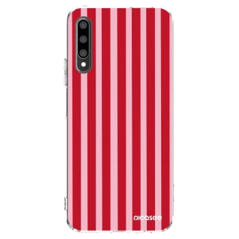 Picasee átlátszó szilikon tok az alábbi mobiltelefonokra Honor 9X Pro - Lines red