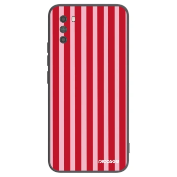 Picasee fekete szilikon tok az alábbi mobiltelefonokra Xiaomi Poco M3 - Lines red