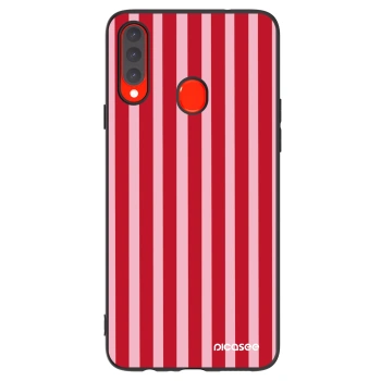 Tok az alábbi mobiltelefonokra Samsung Galaxy A20s - Lines red