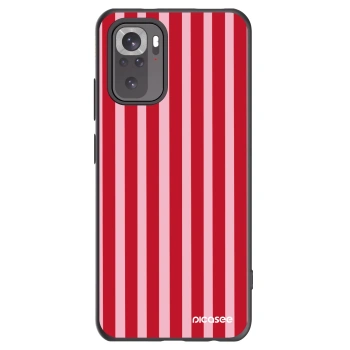 Picasee fekete szilikon tok az alábbi mobiltelefonokra Xiaomi Redmi Note 10 - Lines red