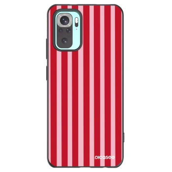 Picasee fekete szilikon tok az alábbi mobiltelefonokra Xiaomi Redmi Note 10 Pro - Lines red