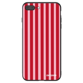 Szilikon tok erre a típusra Apple iPhone 7 Plus - Lines red