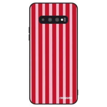 Szilikon tok erre a típusra Samsung Galaxy S10 G973 - Lines red