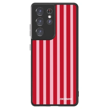 Picasee ULTIMATE CASE Samsung Galaxy S21 Ultra 5G G998B - készülékre - Lines red
