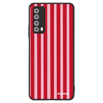 Szilikon tok erre a típusra Huawei P Smart 2021 - Lines red