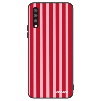 Szilikon tok erre a típusra Samsung Galaxy A70 A705F - Lines red