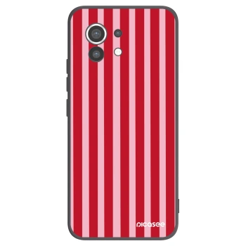 Picasee fekete szilikon tok az alábbi mobiltelefonokra Xiaomi Mi 11 - Lines red