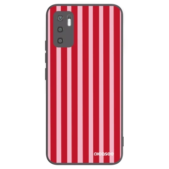 Picasee fekete szilikon tok az alábbi mobiltelefonokra Xiaomi Redmi Note 10 5G - Lines red