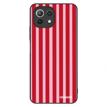 Szilikon tok erre a típusra Xiaomi Mi 11 Lite - Lines red