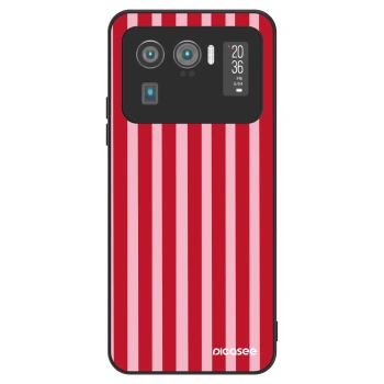 Szilikon tok erre a típusra Xiaomi Mi 11 Ultra - Lines red