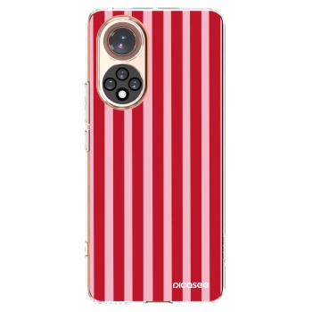 Picasee átlátszó szilikon tok az alábbi mobiltelefonokra Huawei Nova 9 - Lines red