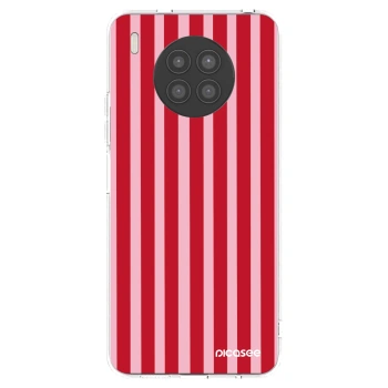 Picasee átlátszó szilikon tok az alábbi mobiltelefonokra Huawei Nova 8i - Lines red
