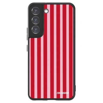 Szilikon tok erre a típusra Samsung Galaxy S22 5G - Lines red