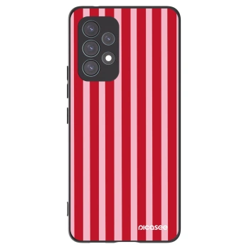 Picasee fekete szilikon tok az alábbi mobiltelefonokra Samsung Galaxy A53 5G A536 - Lines red