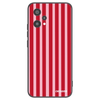 Picasee fekete szilikon tok az alábbi mobiltelefonokra Realme 9 Pro 5G - Lines red