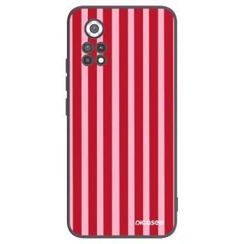 Picasee fekete szilikon tok az alábbi mobiltelefonokra Xiaomi Poco X4 Pro 5G - Lines red