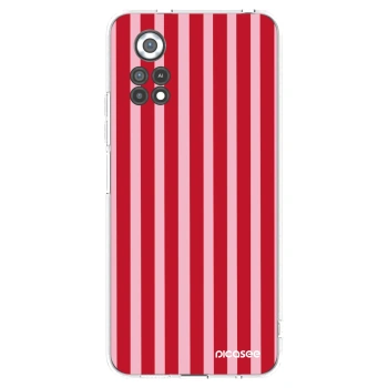 Picasee átlátszó szilikon tok az alábbi mobiltelefonokra Xiaomi Poco X4 Pro 5G - Lines red