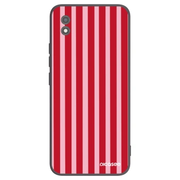 Picasee fekete szilikon tok az alábbi mobiltelefonokra Realme C11 (2021) - Lines red