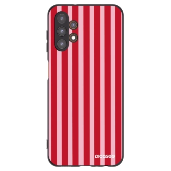 Picasee fekete szilikon tok az alábbi mobiltelefonokra Samsung Galaxy A13 4G A135 - Lines red