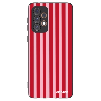 Picasee fekete szilikon tok az alábbi mobiltelefonokra Samsung Galaxy A33 5G A336 - Lines red