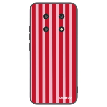 Picasee fekete szilikon tok az alábbi mobiltelefonokra Honor Magic4 Lite 5G - Lines red