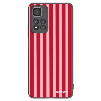 Picasee fekete szilikon tok az alábbi mobiltelefonokra Xiaomi Redmi Note 11 Pro+ 5G - Lines red