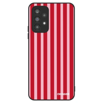 Szilikon tok erre a típusra Samsung Galaxy A73 5G - Lines red