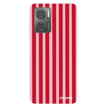Picasee átlátszó szilikon tok az alábbi mobiltelefonokra Xiaomi Redmi 10 5G - Lines red