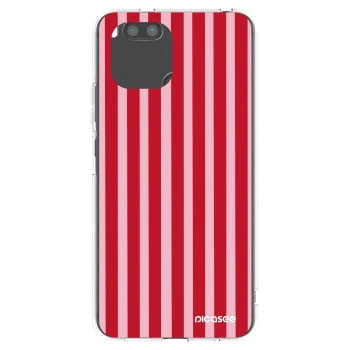Picasee átlátszó szilikon tok az alábbi mobiltelefonokra Xiaomi Redmi A1 - Lines red