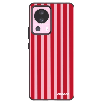 Picasee fekete szilikon tok az alábbi mobiltelefonokra Xiaomi 13 Lite - Lines red