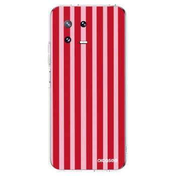 Picasee átlátszó szilikon tok az alábbi mobiltelefonokra Xiaomi 13 Pro - Lines red