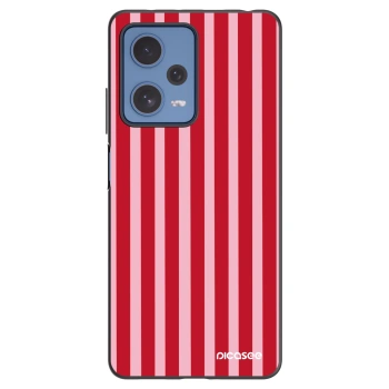 Picasee fekete szilikon tok az alábbi mobiltelefonokra Xiaomi Redmi Note 12 Pro 5G - Lines red