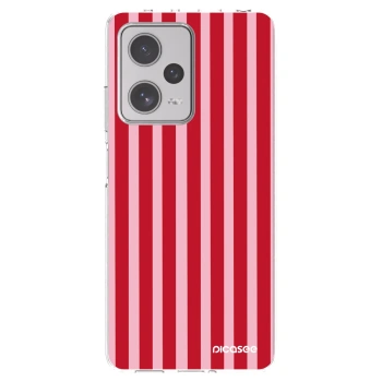 Picasee átlátszó szilikon tok az alábbi mobiltelefonokra Xiaomi Redmi Note 12 Pro+ 5G - Lines red
