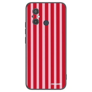 Picasee fekete szilikon tok az alábbi mobiltelefonokra Xiaomi Redmi 12C - Lines red
