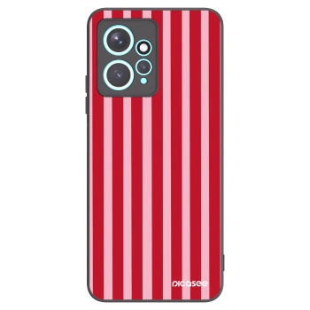 Picasee fekete szilikon tok az alábbi mobiltelefonokra Xiaomi Redmi Note 12 4G - Lines red