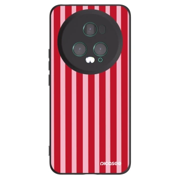 Picasee fekete szilikon tok az alábbi mobiltelefonokra Honor Magic5 Pro - Lines red