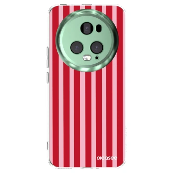 Picasee átlátszó szilikon tok az alábbi mobiltelefonokra Honor Magic5 Pro - Lines red