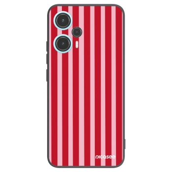 Picasee fekete szilikon tok az alábbi mobiltelefonokra Xiaomi Poco F5 - Lines red