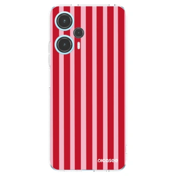 Picasee átlátszó szilikon tok az alábbi mobiltelefonokra Xiaomi Poco F5 - Lines red