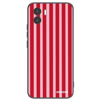 Picasee fekete szilikon tok az alábbi mobiltelefonokra Xiaomi Redmi A2 - Lines red