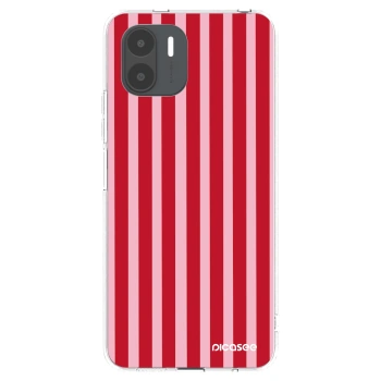 Picasee átlátszó szilikon tok az alábbi mobiltelefonokra Xiaomi Redmi A2 - Lines red