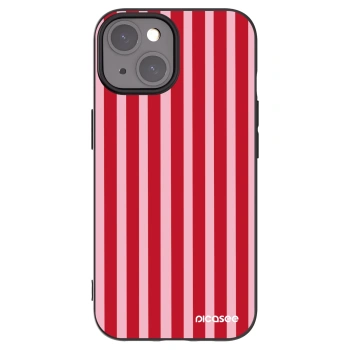 Picasee fekete szilikon tok az alábbi mobiltelefonokra Apple iPhone 15 - Lines red