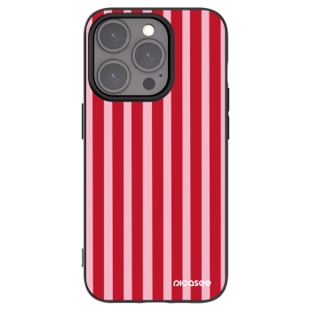 Picasee fekete szilikon tok az alábbi mobiltelefonokra Apple iPhone 15 Pro - Lines red