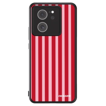 Szilikon tok erre a típusra Xiaomi 13T Pro - Lines red