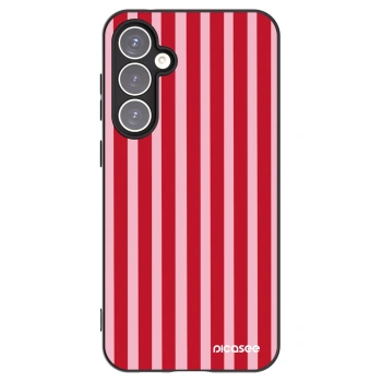 Picasee fekete szilikon tok az alábbi mobiltelefonokra Samsung Galaxy S23 FE S711B - Lines red