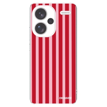 Picasee átlátszó szilikon tok az alábbi mobiltelefonokra Xiaomi Redmi Note 13 Pro+ 5G - Lines red